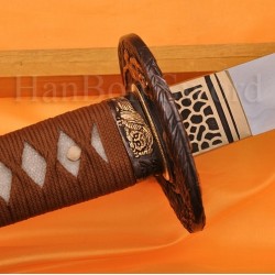 Tiger&Lion Koshirae Hualee SAYA HAND FORGED JAPANESE KATANA SAMURAI SWORD 