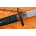 JAPANESE SAMURAI SWORD KATANA BRASS SNAKE KOSHIRAE HUALEE SAYA CLAY TEMPERED FULL TANG BLADE 
