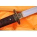 Straight HAMON Fully Hand Forged Damascus Steel Clay Tempered Blade Japanese Samurai Sword