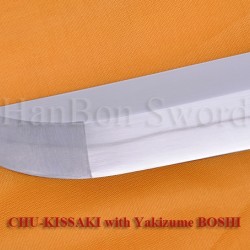 Straight HAMON Fully Hand Forged Damascus Steel Clay Tempered Blade Japanese KATANA Samurai Sword