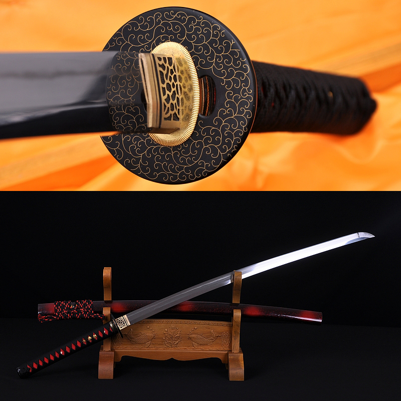 Clay Tempered Battle Ready Japanese Katana Sword Choji Hamon Blade Full Tang Hot 