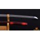 Fully Hand Forged Damascus Steel Clay Tempered Blade Straight HAMON Japanese Samurai Sword