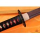 Hand Forged Black&Red Damascus Oil Quenched Full Tang Blade Japanese Wakizashi Sword