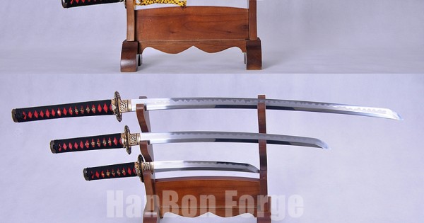 Handmade Japanese Sword Set – Katana, Wakizashi, Tanto