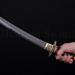 TOP QUALITY TRADITIONAL HAND MADE JAPANESE SAMURAI SWORD TANTO KOBUSE BLADE RAY SKIN SAYA