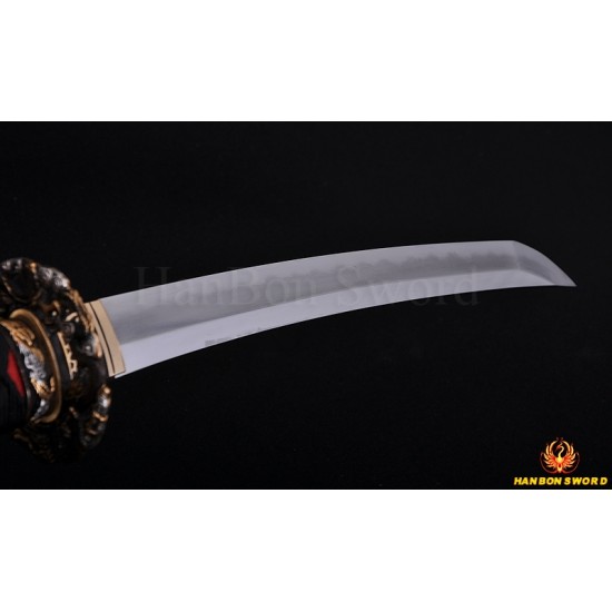 TOP QUALITY TRADITIONAL HAND MADE JAPANESE SAMURAI SWORD TANTO KOBUSE BLADE RAY SKIN SAYA