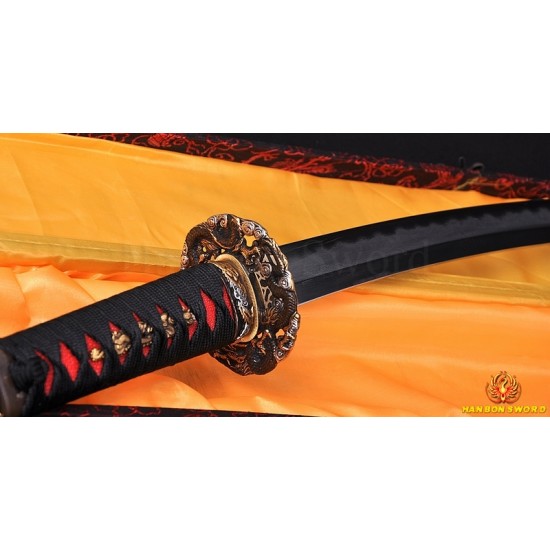 TOP QUALITY TRADITIONAL HAND MADE JAPANESE SAMURAI SWORD TANTO KOBUSE BLADE RAY SKIN SAYA