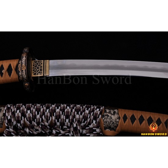 Hand Forged Japanese TACHI Sword Hazuya Polished Full Tang Blade