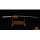 Fully Hand Forged Damascus Steel Clay Tempered Blade Bird Koshirae KATANA Japanese Samurai Sword