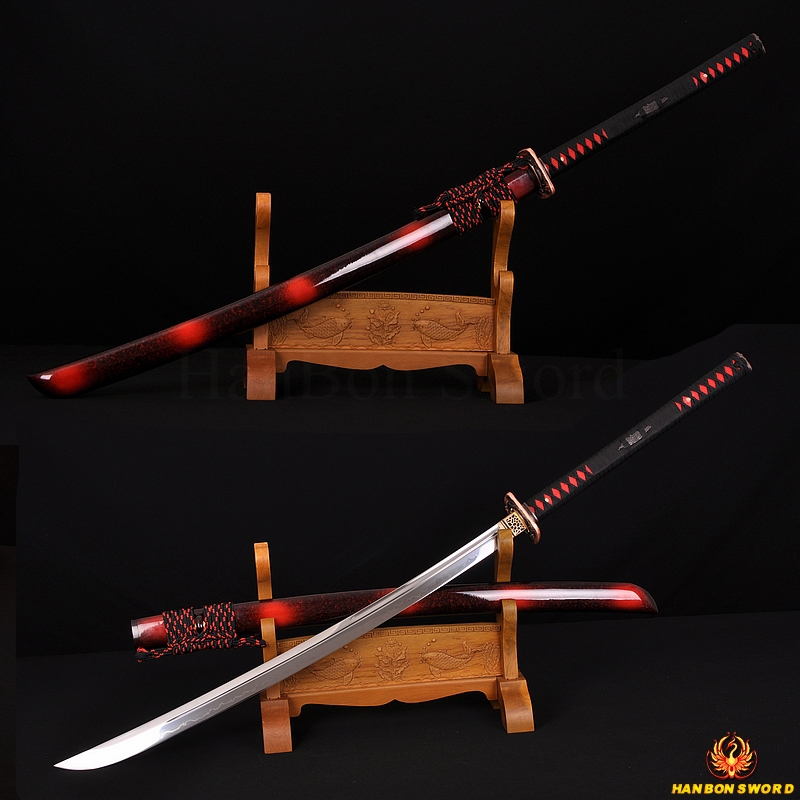 45" Traditional Hand Japanese Samurai Naginata Sword Clay