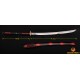 45" Traditional Hand Forged Japanese Samurai Naginata Sword Clay Tempered Full Tang Blade