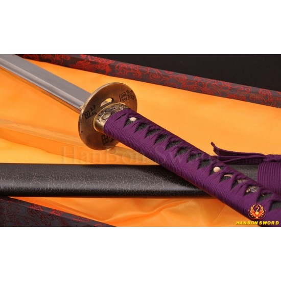 Handmade KATANA Japanese samurai sword DAMASCUS FULL TANG BLADE