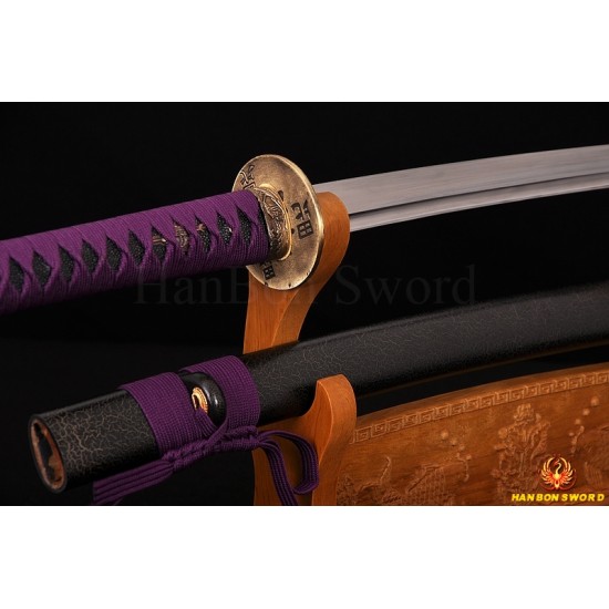 Handmade KATANA Japanese samurai sword DAMASCUS FULL TANG BLADE