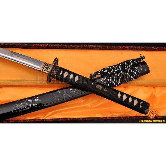 TRADITIONAL HAND FORGED JAPANESE SAMURAI SWORD KATANA CLAY TEMPERED CAN BE CUSTOMIZED