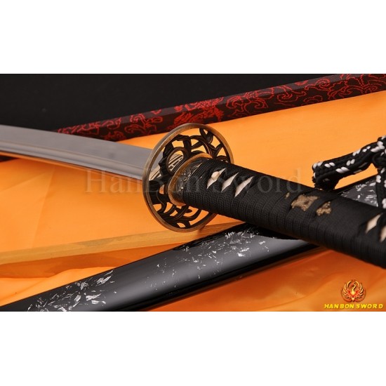 TRADITIONAL HAND FORGED JAPANESE SAMURAI SWORD KATANA CLAY TEMPERED CAN BE CUSTOMIZED