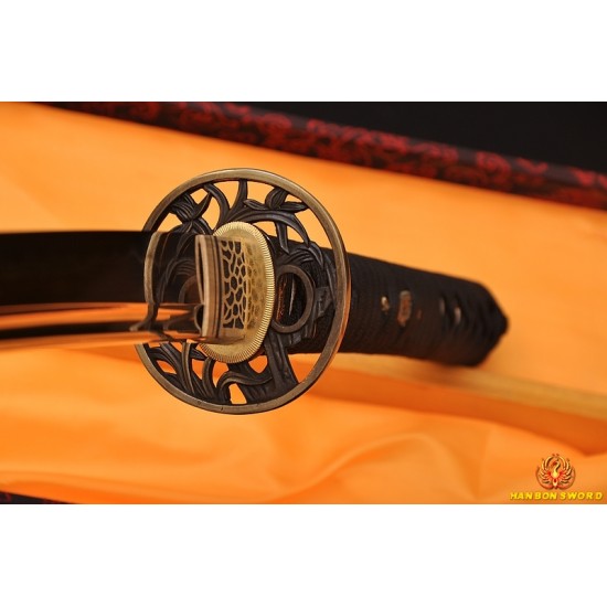 TRADITIONAL HAND FORGED JAPANESE SAMURAI SWORD KATANA CLAY TEMPERED CAN BE CUSTOMIZED