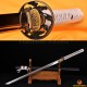 HAND MADE JAPANESE SAMURAI NINJA SWORD FISH KOSHIRAE CLAY TEMPERED FULL TANG BLADE