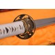 HAND MADE JAPANESE SAMURAI NINJA SWORD FISH KOSHIRAE CLAY TEMPERED FULL TANG BLADE