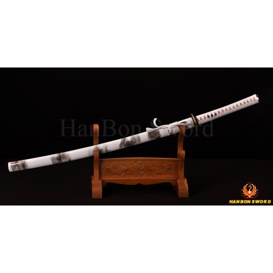 Damascus Folded Steel Full Tang Blade Japanese KATANA Samurai Sword