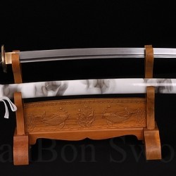 Damascus Folded Steel Full Tang Blade Japanese KATANA Samurai Sword