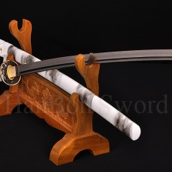 Damascus Folded Steel Full Tang Blade Japanese KATANA Samurai Sword
