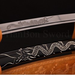 Hand Forge KATANA SWORD Dragon Japanese Samurai Sword  
