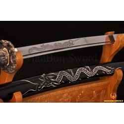 Hand Forge KATANA SWORD Dragon Japanese Samurai Sword  