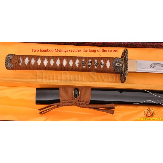 Hand Forge KATANA SWORD Dragon Japanese Samurai Sword  