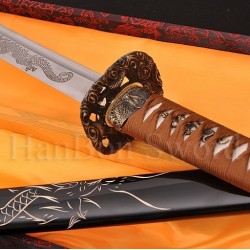 Hand Forge KATANA SWORD Dragon Japanese Samurai Sword  