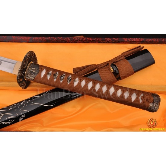 Hand Forge KATANA SWORD Dragon Japanese Samurai Sword  