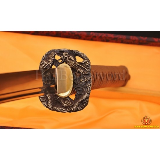 Hand Forge KATANA SWORD Dragon Japanese Samurai Sword  