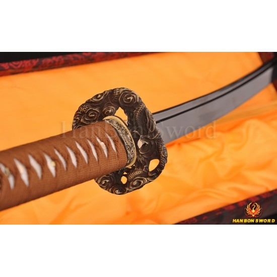 Hand Forge KATANA SWORD Dragon Japanese Samurai Sword  