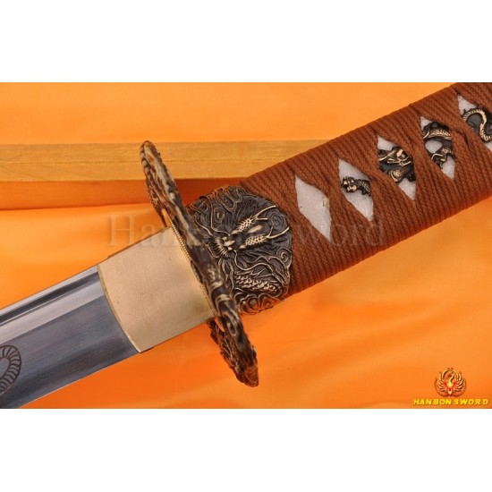 Hand Forge KATANA SWORD Dragon Japanese Samurai Sword  