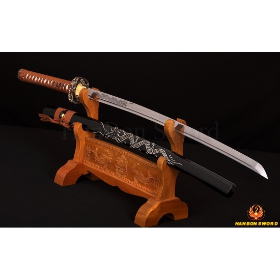 Hand Forge KATANA SWORD Dragon Japanese Samurai Sword  