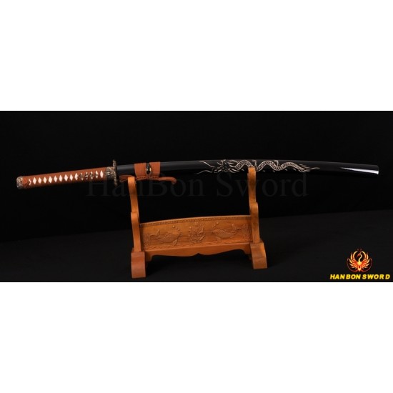 Hand Forge KATANA SWORD Dragon Japanese Samurai Sword  