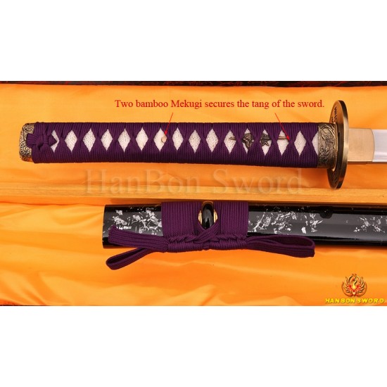 Japanese Samurai KATANA Sword High Carbon Steel Full Tang blade