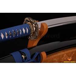 Japanese Dragon V Snake KATANA Sword 1060 high carbon steel full tang blade 