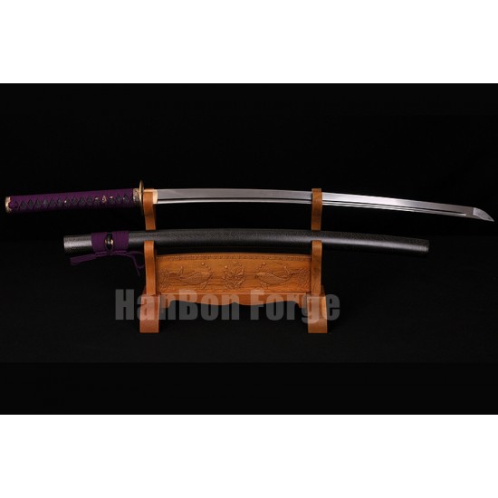 Japanese Samurai KATANA Sword Handmade Pattern Steel Full Tang Blade With High Quality Alloy Tsuba Japanese Samurai KATANA Sword Handmade Pattern Steel Full Tang Blade With High Quality Alloy Tsuba