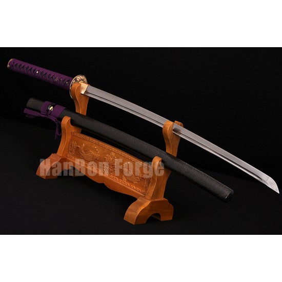 Japanese Samurai KATANA Sword Handmade Pattern Steel Full Tang Blade With High Quality Alloy Tsuba Japanese Samurai KATANA Sword Handmade Pattern Steel Full Tang Blade With High Quality Alloy Tsuba