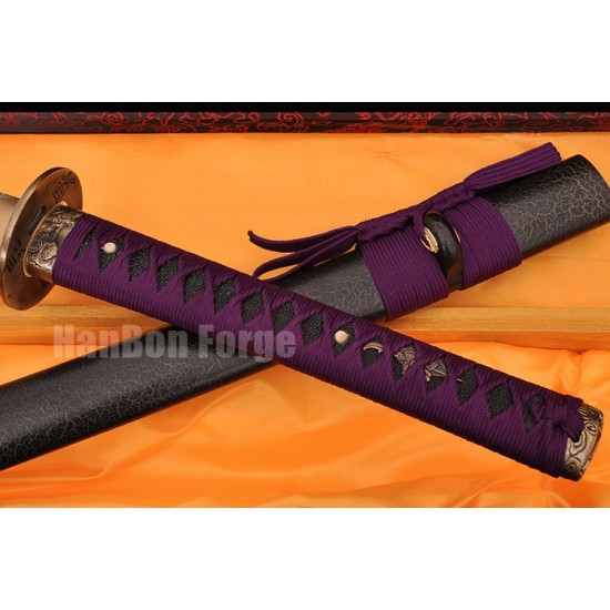 Japanese Samurai KATANA Sword Handmade Pattern Steel Full Tang Blade With High Quality Alloy Tsuba Japanese Samurai KATANA Sword Handmade Pattern Steel Full Tang Blade With High Quality Alloy Tsuba