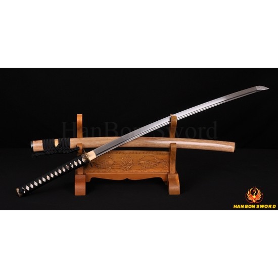 Japanese Samurai KATANA Sword Hand Forged Damascus steel full tang blade