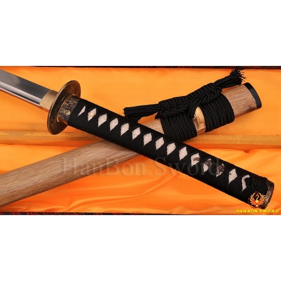 Japanese Samurai KATANA Sword Hand Forged Damascus steel full tang blade