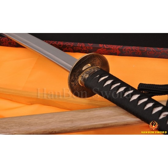 Japanese Samurai KATANA Sword Hand Forged Damascus steel full tang blade