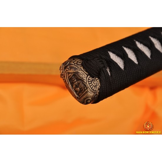 Japanese Samurai KATANA Sword Hand Forged Damascus steel full tang blade