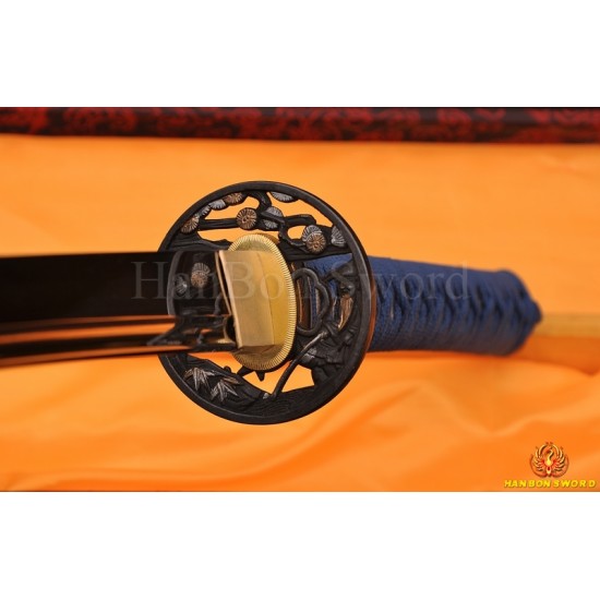 Japanese KATANA SAURAMI SWORD 1060 STEEL HIGH CARBON STEEL OIL QUENCHED BLADE