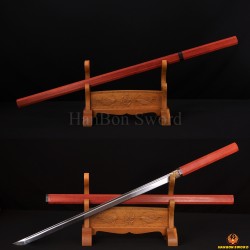 HIGH QUALITY HANDMADE ZATOICHI JAPANESE NINJA SWORD CLAY TEMPER BLADE 