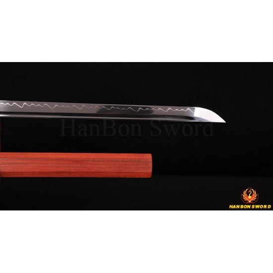 HIGH QUALITY HANDMADE ZATOICHI JAPANESE NINJA SWORD CLAY TEMPER BLADE 