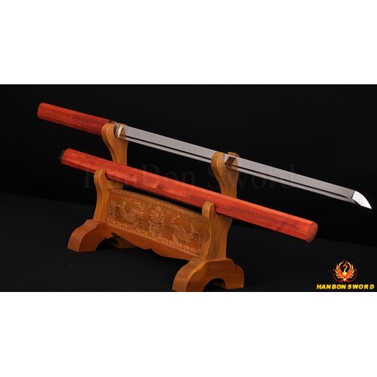 HIGH QUALITY HANDMADE ZATOICHI JAPANESE NINJA SWORD CLAY TEMPER BLADE 