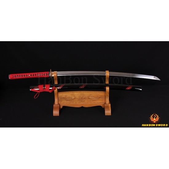 Japanese Iaido training sword KATANA full tang blade  Dragon theme fittings