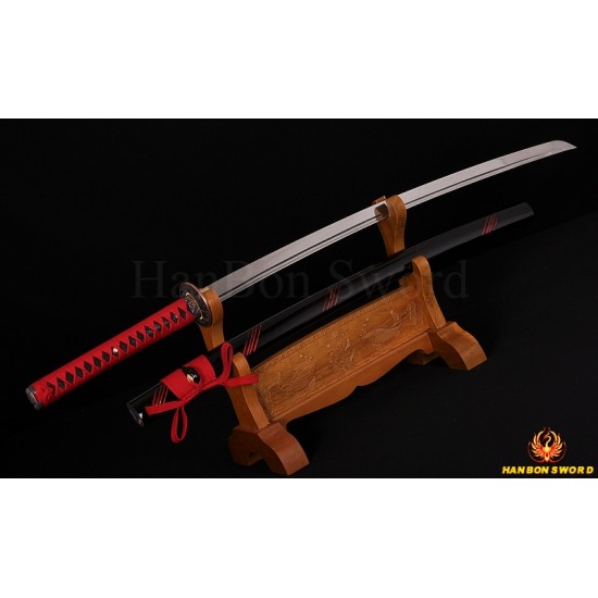 Japanese Iaido training sword KATANA full tang blade  Dragon theme fittings